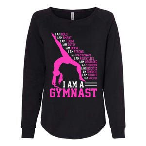 I Am A Gymnast Motivation Handstand Gymnastics Womens California Wash Sweatshirt