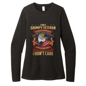 I Am A Grumpy Old Veteran I Served I Sacrificed Tee Meaningful Gift Womens CVC Long Sleeve Shirt