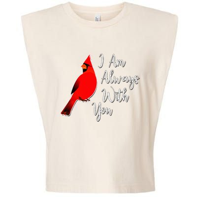 I Am Always With You Red Cardinal Garment-Dyed Women's Muscle Tee