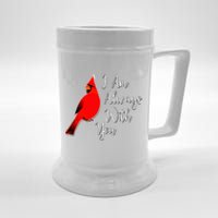 I Am Always With You Red Cardinal Beer Stein