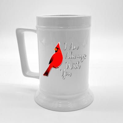 I Am Always With You Red Cardinal Beer Stein