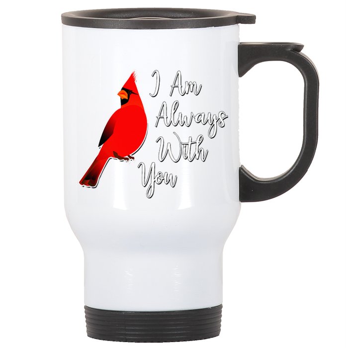 I Am Always With You Red Cardinal Stainless Steel Travel Mug