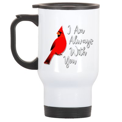 I Am Always With You Red Cardinal Stainless Steel Travel Mug