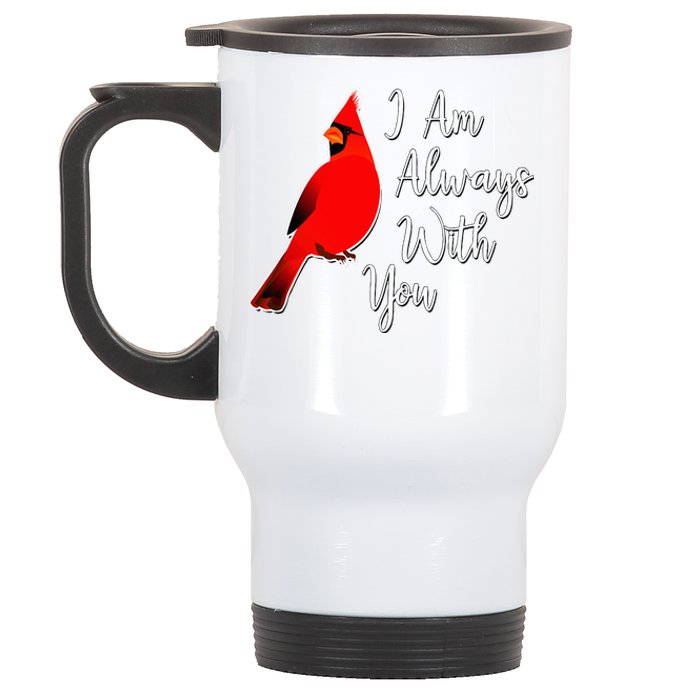 I Am Always With You Red Cardinal Stainless Steel Travel Mug