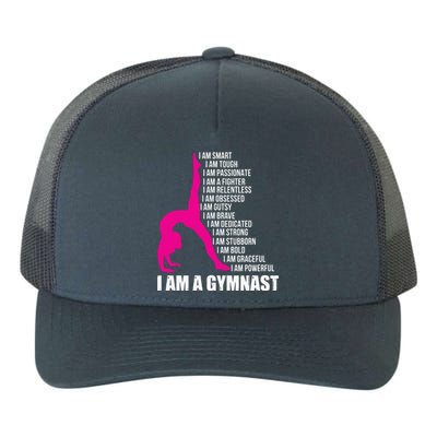 I Am A Gymnast Funny Handstand Gymnastics Gift Women Girl Yupoong Adult 5-Panel Trucker Hat