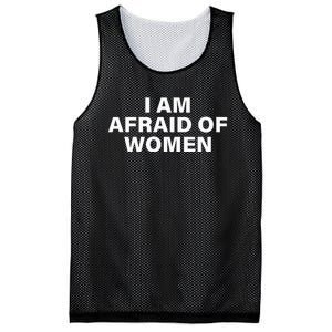 I Am Afraid Of Women Mesh Reversible Basketball Jersey Tank