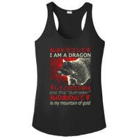 I Am A Dragon Raccoon Japanese Anime Ladies PosiCharge Competitor Racerback Tank