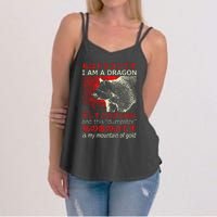 I Am A Dragon Raccoon Japanese Anime Women's Strappy Tank