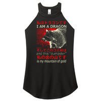 I Am A Dragon Raccoon Japanese Anime Women's Perfect Tri Rocker Tank