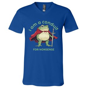 I Am A Conduit For Nonsense V-Neck T-Shirt