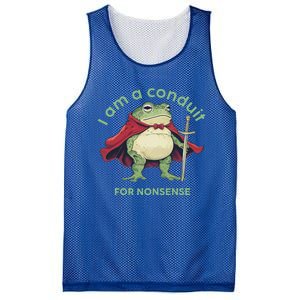 I Am A Conduit For Nonsense Mesh Reversible Basketball Jersey Tank