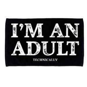 IM An Adult Technically Funny 18th Birthday Gift Microfiber Hand Towel