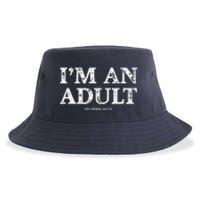 IM An Adult Technically Funny 18th Birthday Gift Sustainable Bucket Hat