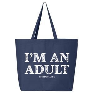 IM An Adult Technically Funny 18th Birthday Gift 25L Jumbo Tote