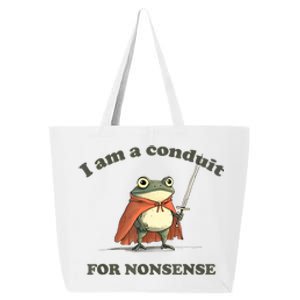 I Am A Conduit For Nonsense Funny Frog 25L Jumbo Tote