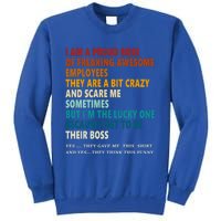 I Am A Proud Boss Of Freaking Awesome Employees Vintage Cute Gift Sweatshirt