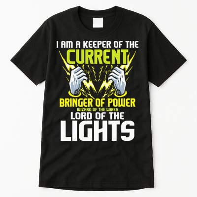 I Am A Keeper Of The Current Lineman Electrician Repair Tall T-Shirt