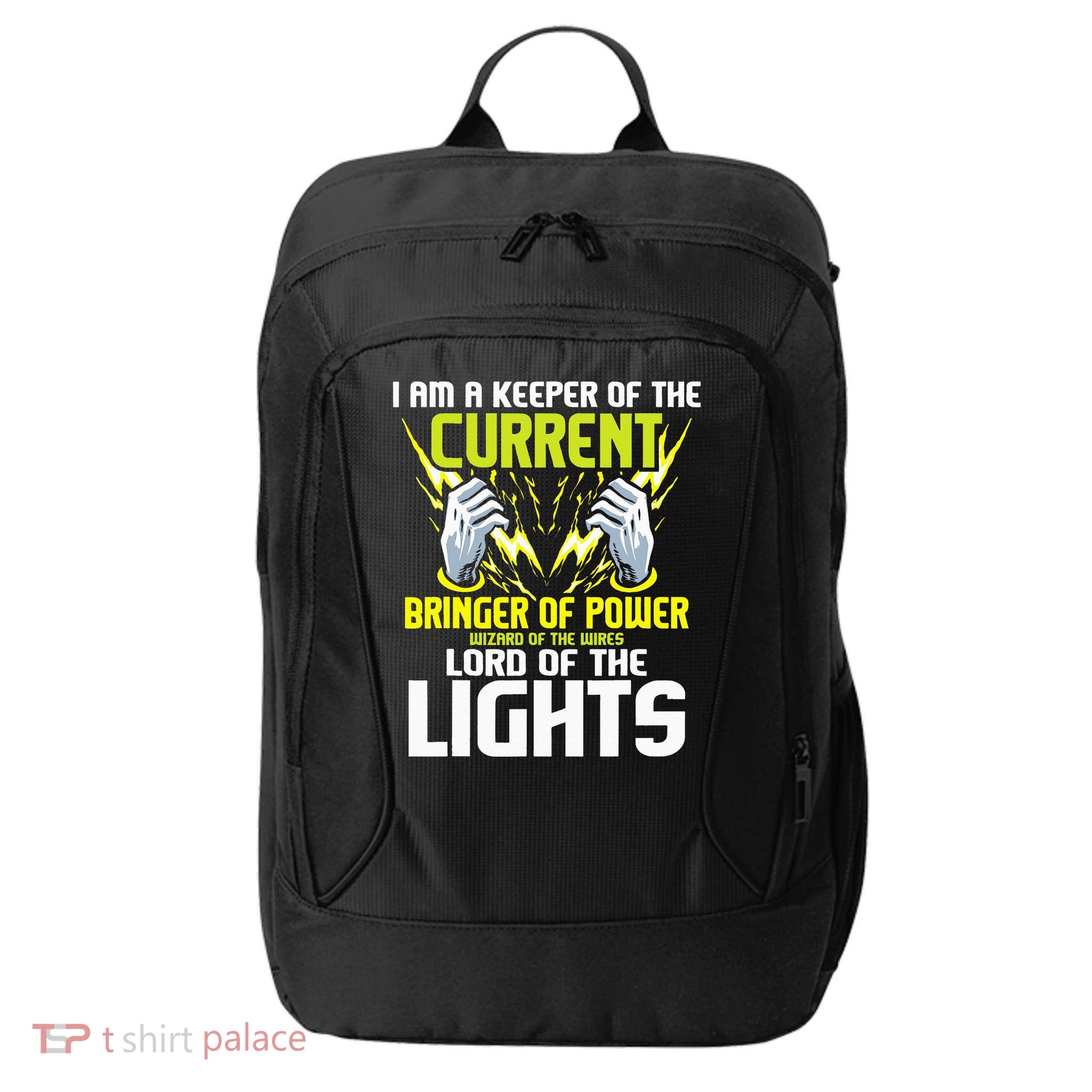 I Am A Keeper Of The Current Lineman Electrician Repair City Backpack