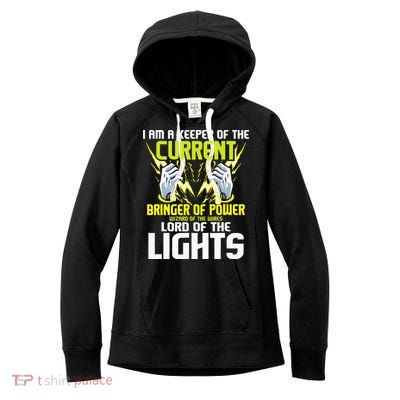 I Am A Keeper Of The Current Lineman Electrician Repair Women's Fleece Hoodie