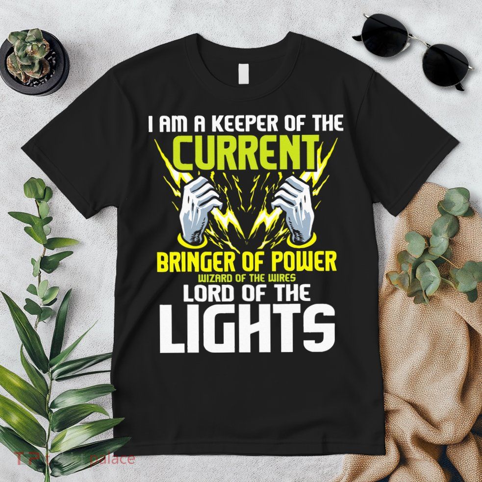 I Am A Keeper Of The Current Lineman Electrician Repair Premium T-Shirt