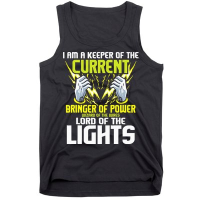 I Am A Keeper Of The Current Lineman Electrician Repair Tank Top