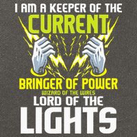 I Am A Keeper Of The Current Lineman Electrician Repair Cotton Canvas Backpack