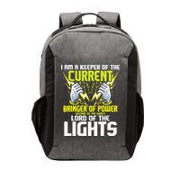 I Am A Keeper Of The Current Lineman Electrician Repair Vector Backpack