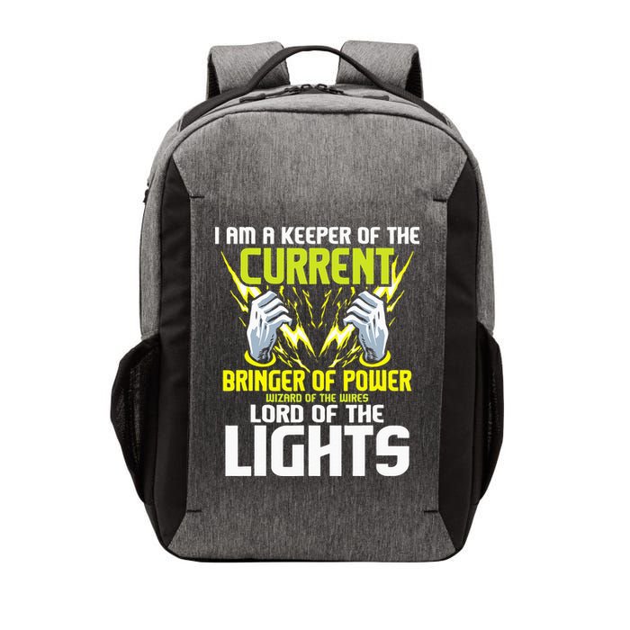 I Am A Keeper Of The Current Lineman Electrician Repair Vector Backpack