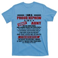 I Am A Proud Nephew Of A Crazy Aunt Funny Nephew And Aunt Funny Gift T-Shirt