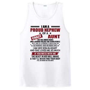 I Am A Proud Nephew Of A Crazy Aunt Funny Nephew And Aunt Funny Gift PosiCharge Competitor Tank