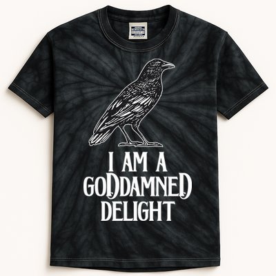 I Am A Goddamned Delight God Damned Funny Quote Kids Tie-Dye T-Shirt