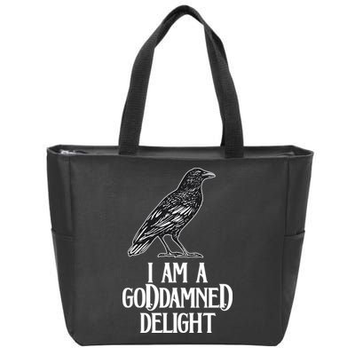 I Am A Goddamned Delight God Damned Funny Quote Zip Tote Bag