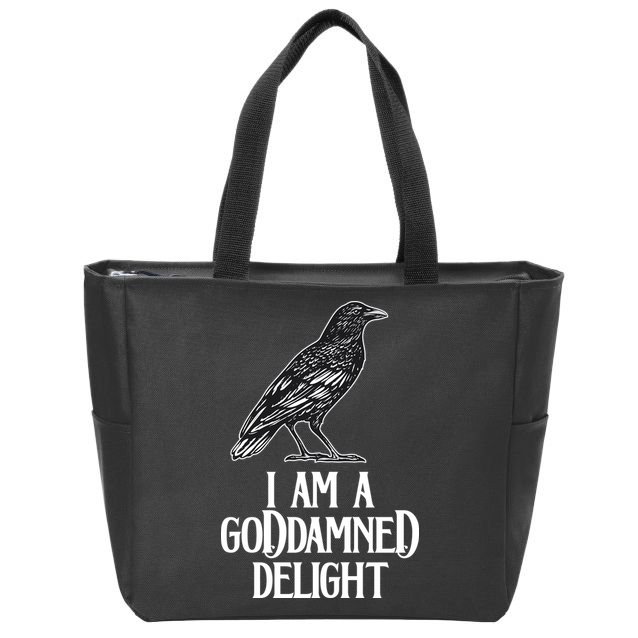 I Am A Goddamned Delight God Damned Funny Quote Zip Tote Bag