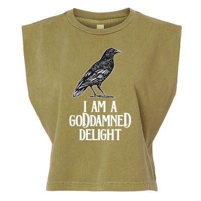 I Am A Goddamned Delight God Damned Funny Quote Garment-Dyed Women's Muscle Tee