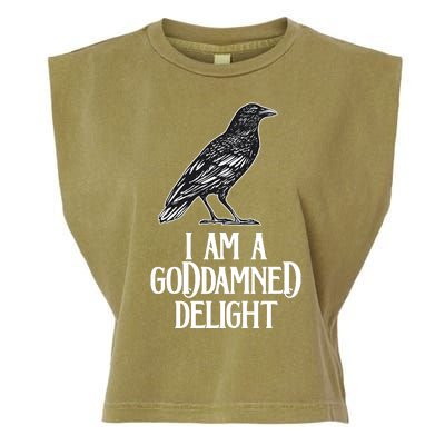 I Am A Goddamned Delight God Damned Funny Quote Garment-Dyed Women's Muscle Tee