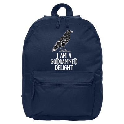 I Am A Goddamned Delight God Damned Funny Quote 16 in Basic Backpack