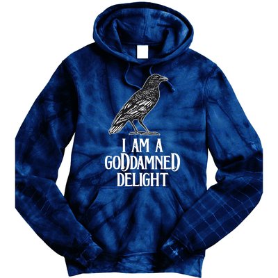 I Am A Goddamned Delight God Damned Funny Quote Tie Dye Hoodie