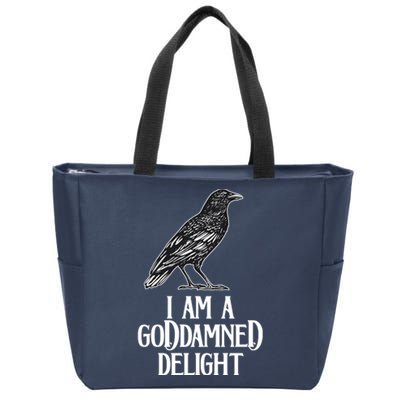 I Am A Goddamned Delight God Damned Funny Quote Zip Tote Bag