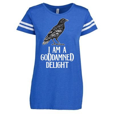 I Am A Goddamned Delight God Damned Funny Quote Enza Ladies Jersey Football T-Shirt