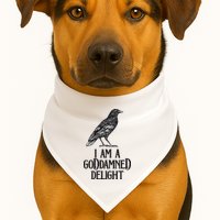 I Am A Goddamned Delight God Damned Funny Quote USA-Made Doggie Bandana