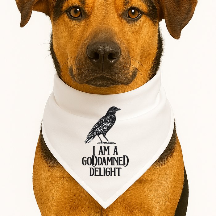 I Am A Goddamned Delight God Damned Funny Quote USA-Made Doggie Bandana