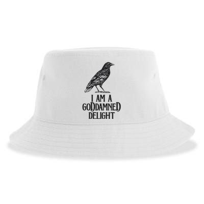 I Am A Goddamned Delight God Damned Funny Quote Sustainable Bucket Hat