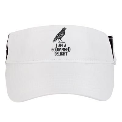 I Am A Goddamned Delight God Damned Funny Quote Adult Drive Performance Visor