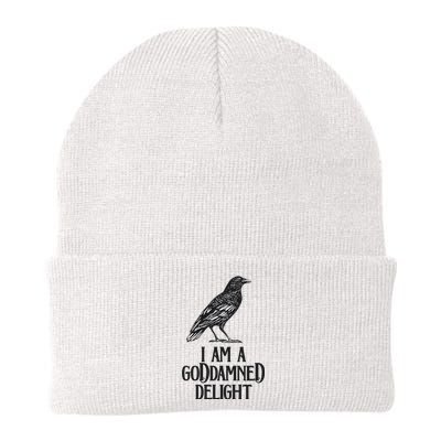 I Am A Goddamned Delight God Damned Funny Quote Knit Cap Winter Beanie