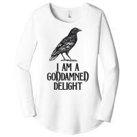 I Am A Goddamned Delight God Damned Funny Quote Women's Perfect Tri Tunic Long Sleeve Shirt