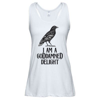 I Am A Goddamned Delight God Damned Funny Quote Ladies Essential Flowy Tank