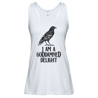 I Am A Goddamned Delight God Damned Funny Quote Ladies Essential Flowy Tank