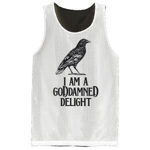 I Am A Goddamned Delight God Damned Funny Quote Mesh Reversible Basketball Jersey Tank