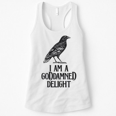 I Am A Goddamned Delight God Damned Funny Quote Womens Tank Top
