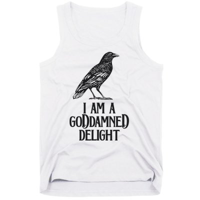 I Am A Goddamned Delight God Damned Funny Quote Tank Top